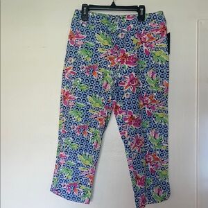 Jessica Kids Floral Patterned Bottoms - Blue and Pink